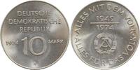 d 10 Mark 25J. DDR 1974 circ.