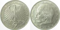 Deutschland 2 DM Max Planck 2 DM Max Planck 1967D bfr/stgl -