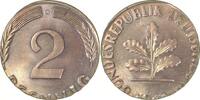 Deutschland 2 Pfennig Fehlprägung 2 Pfennig 1968G auf 1 Pf-Rohling 2,03g geprägt -
