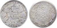 Deutschland 1/2 Reichsmark Fehlprägung 1/2 Reichsmark 1916 D D5 ohne Riffelrand -