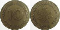 BRD 10 Pfennig 49J RS: teilweise sehr stark doppelt -