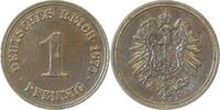 Deutschland 1 Pfennig 1 Pfennig 1875A vz/st J 001 -