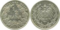 Deutschland 1/2 Mark 1/2 Mark 1913G J 016 f prfr -