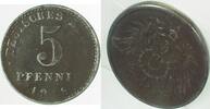 Deutschland 5 Pfennig Fehlprägung 5 Pfennig 1919 J 297 schwache Ausprägung -