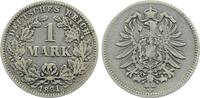 Deutschland 1 Mark 1 Mark 1881 G s/ss J 009 -