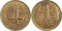 Deutschland 4 Reichspfennig 4 Reichspfennig 1932A ss/vz J 315 -