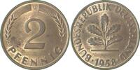 Deutschland 2 Pfennig 2 Pfennig 1958G bfr J 381 bfr -