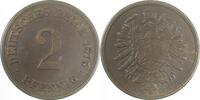 Deutschland 2 Pfennig 2 Pfennig 1875H ss/vz J 002 -