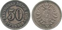 Deutschland 50 Pfennig 50 Pfennig 1876 A pfr/stgl herrliche Patina J 007 -