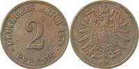 Deutschland 2 Pfennig 2 Pfennig 1874H ss/vz J 002 -