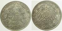 Deutschland 1/2 Mark 1/2 Mark 1912D vz+ J 016 -