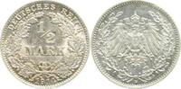 Deutschland 1/2 Mark 1/2 Mark 1914D J 016 f prfr -