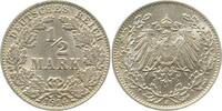 Deutschland 1/2 Mark 1/2 Mark 1914J J 016 f prfr -