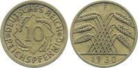 Deutschland 10 Pfennig 10 Reichspfennig 1930 F ss+ J 317 -