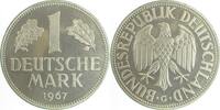 1 DM 1967 Deutschland 1 Deutsche Mark 1967 G PP Proof J 385 Polierte Platte