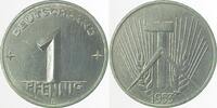 d 1 Pfennig DDR 1953E f.bfr. Erstabschlag (EA)! !