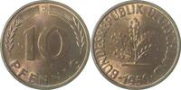 Deutschland 10 Pfennig Fehlprägung 10 Pfennig 1950 D rote Plattierung -