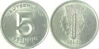 d 5 Pfennig DDR 48A stgl/matt fein, l.Stempdr./min.Haken