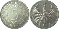 Deutschland 5 DM 5 Deutsche Mark 1973 F PP J 387 5 DM Silber Proof -