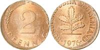 Deutschland 2 Pfennig Fehlprägung 2 Pfennig 1976 J auf 1 Pf- Ronde 1,8g -