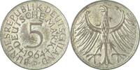 Welt 5 DM 1964D Fälschung f.d.Zv. -