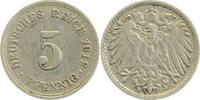 Deutschland 5 Pfennig Fehlprägung 5 Pfennig 1912 F Zahlen 1+2 auseinander -