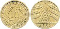 Deutschland 10 Pfennig 10 Reichspfennig 1930 A J 317 -