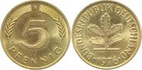 Deutschland 5 Pfennig 5 Pfennig 1976F stgl Erstabschlag (Ea)! ! J 382 -