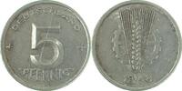d 5 Pfennig DDR 1948A bfr/st dopp. Jahreszahl !!