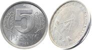 d 5 Pfennig DDR 68A am Rand verpr.vz