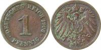 Deutschland 1 Pfennig Fehlprägung 1 Pfennig 1906 F Jahreszahl deutlich doppelt -