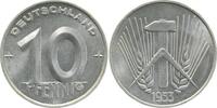 d 10 Pfennig DDR 1953A stgl./matt