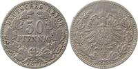 d 50 Pfennig 1877H ss-