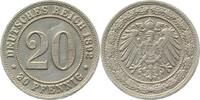 d 20Pfennig 1892E ss/vz