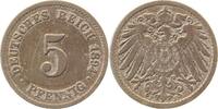 Deutschland 5 Pfennig 5 Pfennig 1894F s/ss J 012 -