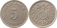 Deutschland 5 Pfennig 5 Pfennig 1893 J prfr/stgl/prfr J 012 -