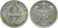 Deutschland 1 Mark 1 Mark 1911 G J 017 Kaiserreich -
