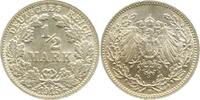 Deutschland 1/2 Mark 1/2 Mark 1915F J 016 stgl -