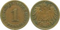 Deutschland 1 Pfennig 1 Pfennig 1899 D vz J 010 -