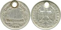 Deutschland 1 Reichsmark 1 Reichsmark 1936G ss mit größerem Loch -