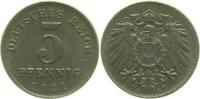 d 5 Pfennig 1921D prfr/st Wertzahl oben dopp.!!