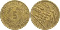 Weimarer Republik 5 Pfennig 1924D S 80 -