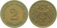 d 2 Pfennig 1914F ss+ kl. Rf. 10.000 Aufl