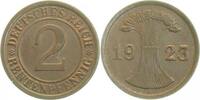 Deutschland 2 Pfennig 2 Pfennig 1923A vz/st J 307 -