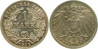 Deutschland 1 Mark 1 Mark 1912 E J 017 Kaiserreich herrl Patina ! -