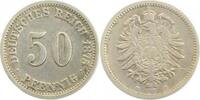 Deutschland 50 Pfennig 50 Pfennig 1875 F s/ss J 007 -