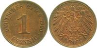 Deutschland 1 Pfennig 1 Pfennig 1900 A prfr Erstabschlag J 010 -
