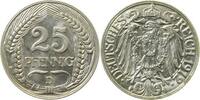 Deutschland 25 Pfennig 25 Pfennig 1912 D J 018 f prfr kl Kratzer -