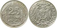 Deutschland 25 Pfennig 25 Pfennig 1911D J 018 vz+ -