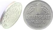 Deutschland 1 DM Fehlprägung 1 Mark 1956 D ohne Randprägung J 385 -